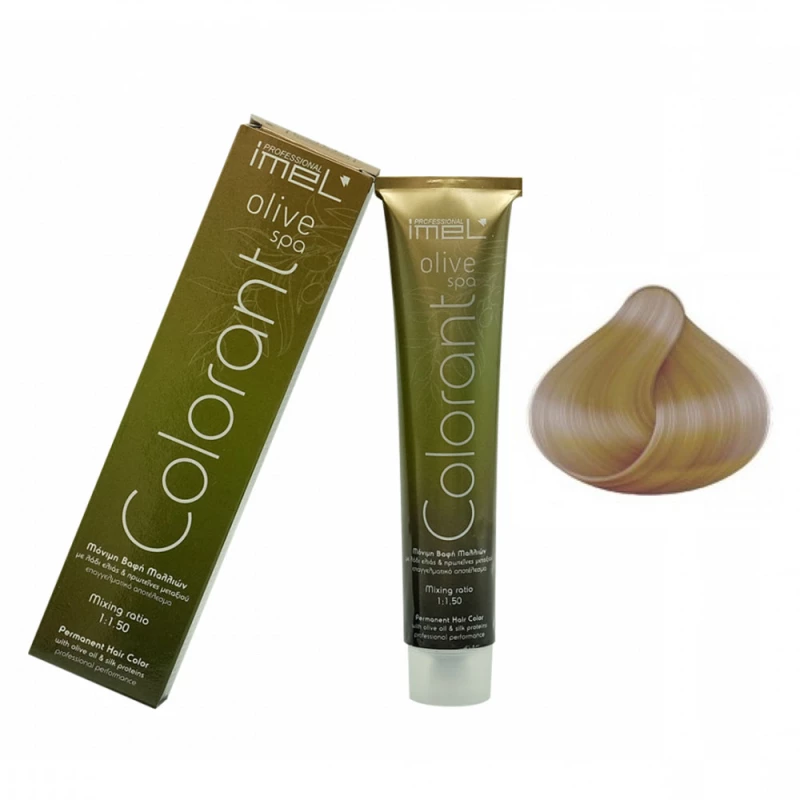 IMEL Μόνιμη Βαφή Μαλλιών COLORANT Olive Spa 901 Σταχτί Υπερξανθιστικό (Ash Super Lightener) 100ml