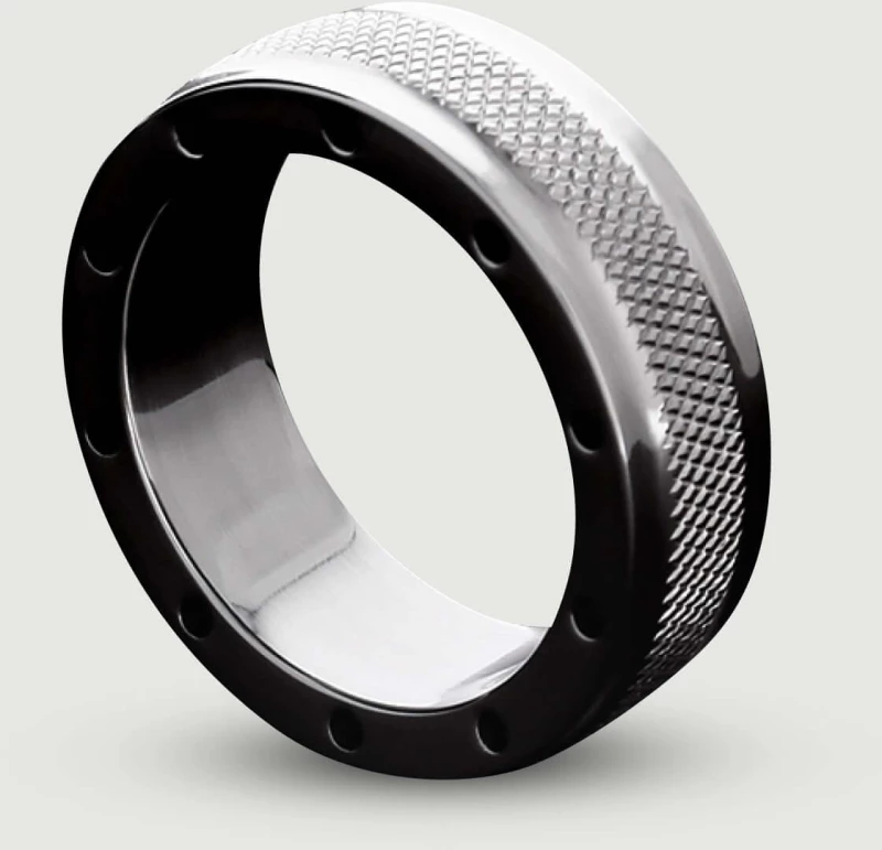 Μεταλλικό Δαχτυλίδι Πέους Cool & Knurl Metal Cock Ring 15x45mm - Ασημί