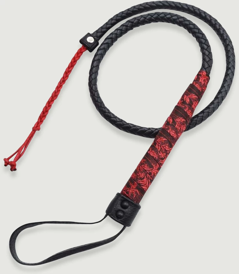 Μαστίγιο 90 cm Chinese Design Whisk Whip - Μαύρο/Κόκκινο