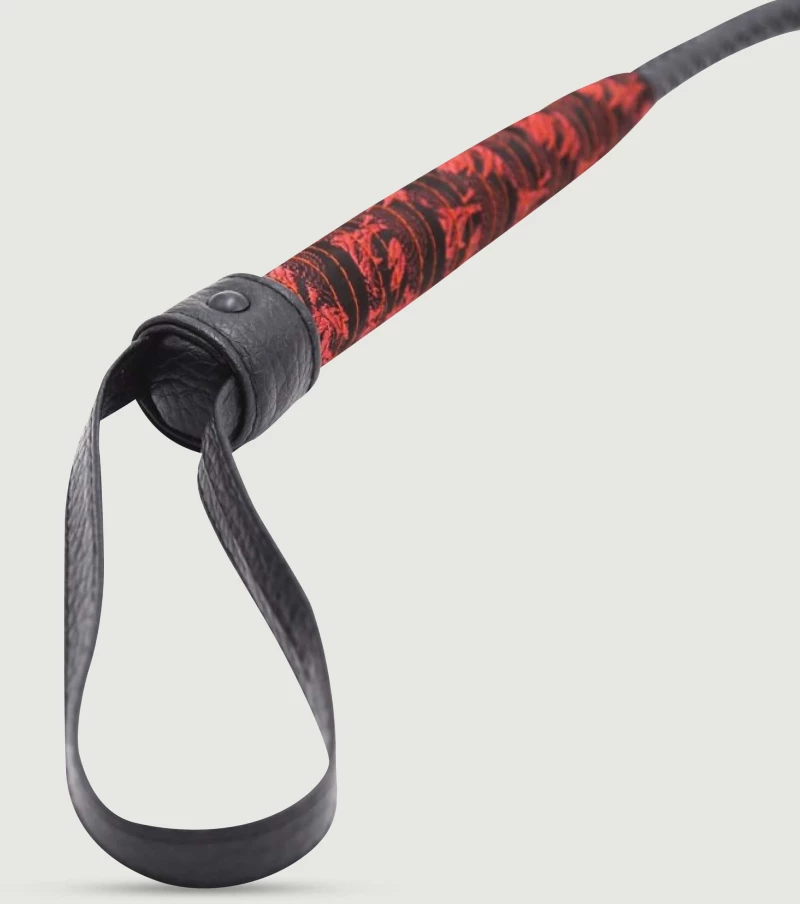 Μαστίγιο 90 cm Chinese Design Whisk Whip - Μαύρο/Κόκκινο