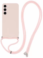 Θήκη Σιλικόνης Με Κορδόνι για τον Λαιμό για Samsung S23+ Pink OEM