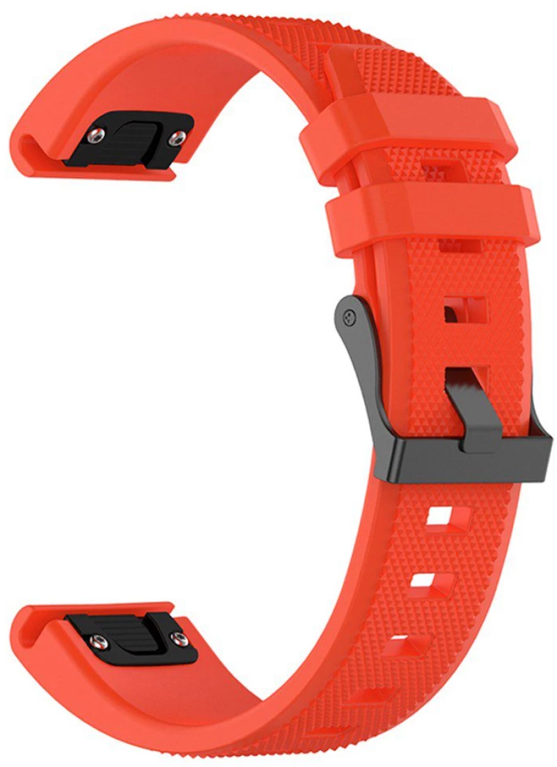 Techsuit® QuickFit Λουράκι για Garmin Fenix 5s/6s/7s Pro/8 (43mm)- Orange