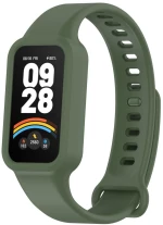 Λουράκι Σιλικόνης με Θήκη για Xiaomi Redmi Band 3/ 9 Active- Retro Green OEM