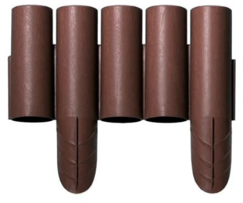 Φράχτης Κήπου Πλαστικός PROSPERPLAST 2,35m x 25Υcm (8τμχ) IPALPLUS-R222 Καφέ