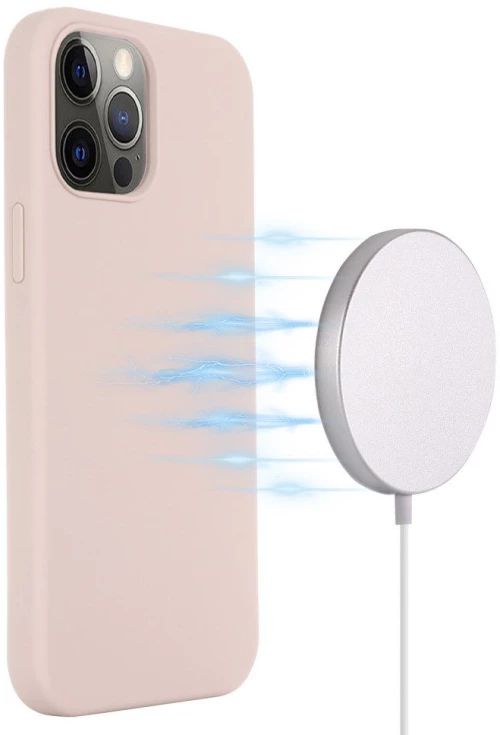 Θήκη Σιλικόνης με MagSafe για iPhone 15 Pro Max- Pink OEM