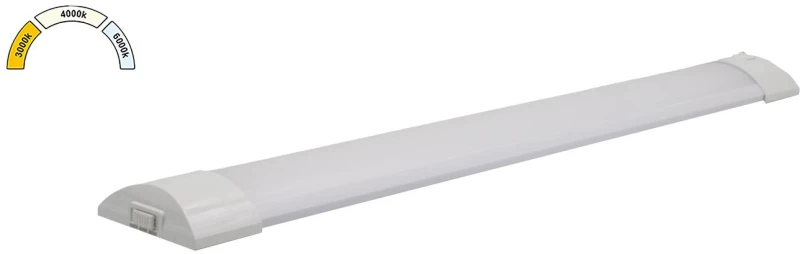 Adeleq Φωτιστικό Οβάλ PC 60cm LED 18W CCT Με Διακόπτη ON/OFF Λευκό 3-91882
