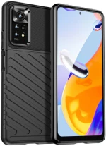 Για Xiaomi Redmi Note 11 Pro 5G / 4G Global Thunderbolt Shockproof TPU Προστατευτική μαλακή θήκη (Μαύρο)