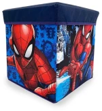 Κουτί Αποθήκευσης-Σκαμπό 30x30x30 Spiderman 09 Blue Disney Home Dimcol