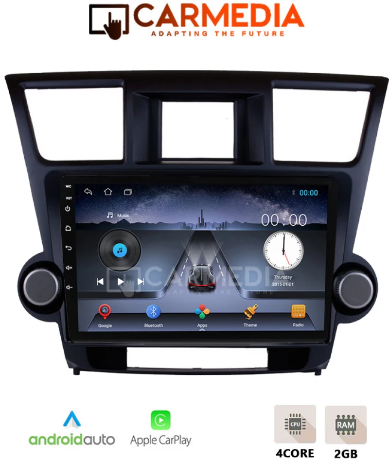 CARMEDIA CM210C-13 TABLET 10'' OEM TOYOTA HIGHLANDER 2008-2015