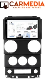 CARMEDIA CMDU4095-5 PRO PLUS TABLET 9.5'' OEM JEEP WRANGLER 2006-2011 (0 SWITCHES)