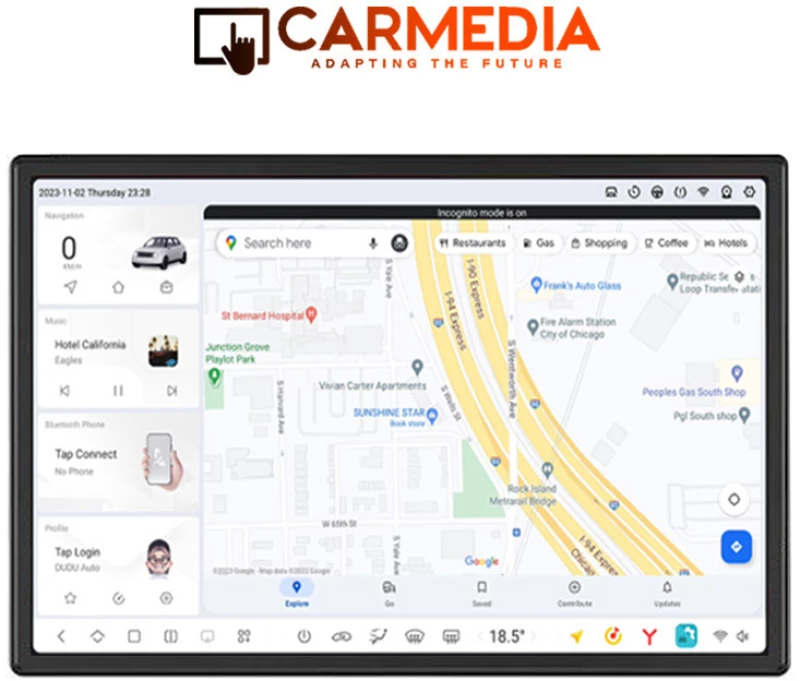 CARMEDIA CMDU8115-6 PRO PLUS TABLET 11.5'' OEM TOYOTA PRIUS 2016-2020