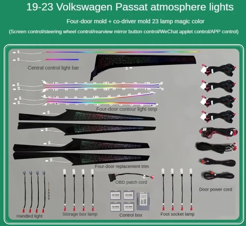 DIQ AMBIENT VW PASSAT III FULL KIT (Digital iQ Ambient Light VW Passat mod.2019-2023, Full Kit)