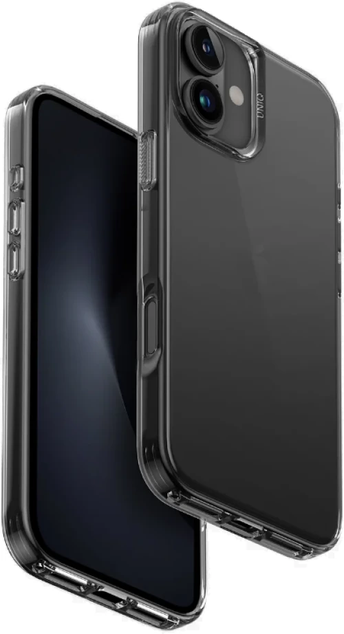Θήκη Apple iPhone 16 - Uniq AirFender Ανθεκτική Σιλικόνης - Grey Tinted / Smoke (UNIQ-IP6.1(2024)-AIRFGRY)