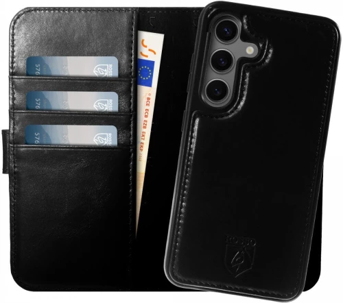 Θήκη Samsung Galaxy S24 FE Rosso Elite Δερμάτινο Πορτοφόλι με MagSafe - Black (8719246459627)