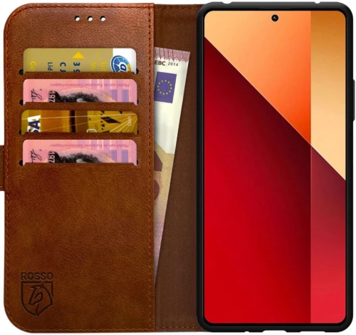 Θήκη Xiaomi Redmi Note 13 Pro 4G / Poco M6 Pro 4G Rosso Element PU Πορτοφόλι - Brown (8719246458255)