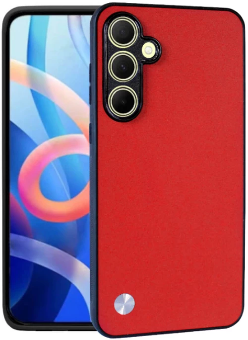 Θήκη Samsung Galaxy A55 Bodycell Vegan Cover Σκληρή - Red (5206015076961)