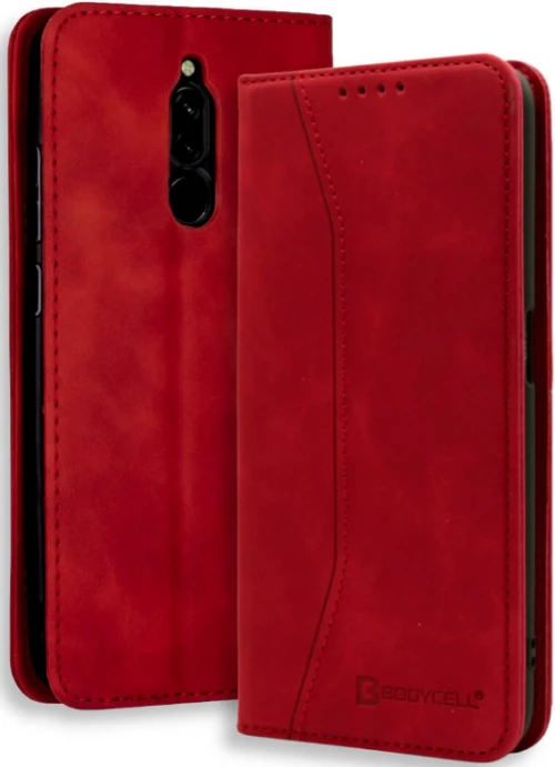 Bodycell Θήκη - Πορτοφόλι Xiaomi Redmi 8 - Red (5206015059162)