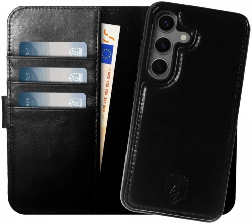 Θήκη Samsung Galaxy S25 Rosso Elite Δερμάτινο Πορτοφόλι με MagSafe - Black (8719246463358)