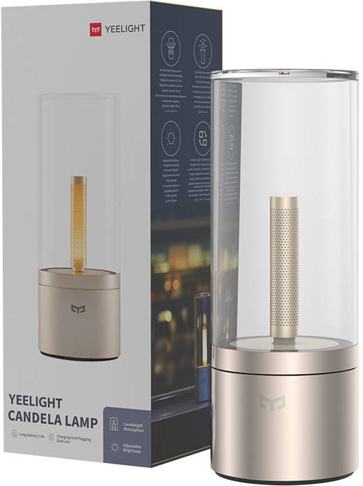 Yeelight Διακοσμητικό Φωτιστικό Candela (Ασημί)