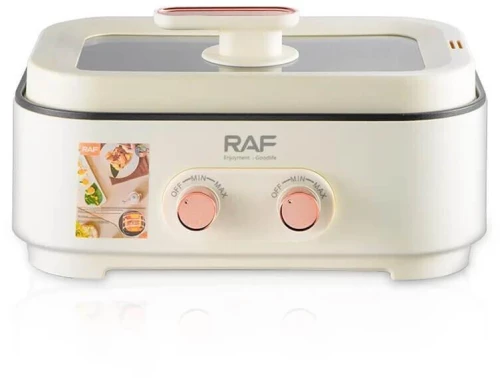 RAF Ηλεκτρικός Θερμομάγειρας 1000W Χωρητικότητας 6lt Άσπρος R.5420