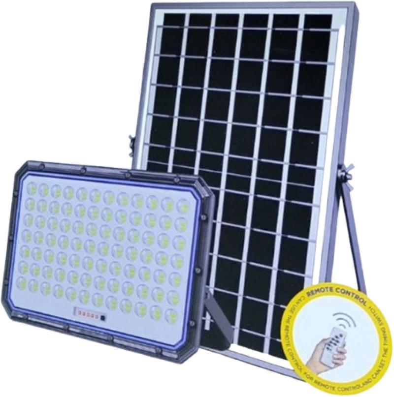 Jortan Στεγανός Ηλιακός Προβολέας LED 3000W IP66 με Τηλεχειριστήριο