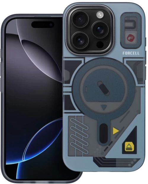 FORCELL F-PROTECT Θήκη πλάτης Military με MagSafe για iPhone 16 Pro Max cyber grey