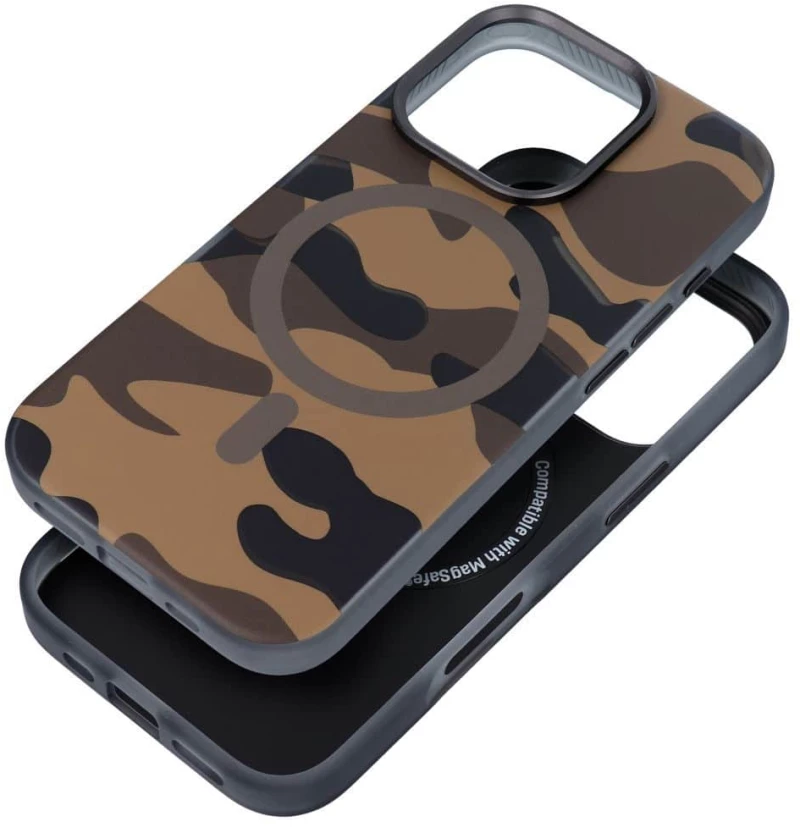 FORCELL F-PROTECT Θήκη πλάτης Military με MagSafe για iPhone 16 Pro desert camo