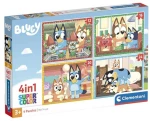 Clementoni Παζλ 4 Σε 1 Super Color Bluey (12-16-20-24)pcs