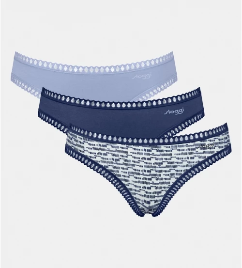 Sloggi Go Crush Mini Γυναικεία Κυλοτάκια 3ΤΜΧ Βαμβακερά 10219682-V003