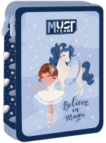 Κασετίνα Must Διπλή Γεμάτη 15χ5χ21 Believe in Magic 000586327