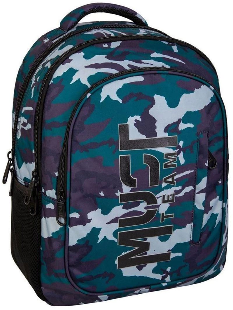 Σακίδιο Πλάτης Must Eternal 32x18x43cm 3 Θήκες Army Green 0000586363