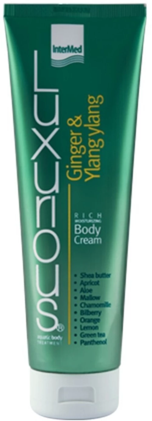 INTERMED Luxurious  Moisturizing Body Cream Ginger & Ylang Ylang Ενυδατική Κρέμα Σώματος, 280ml