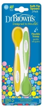 DR. BROWN'S Soft-Tip Spoons Μαλακά Κουταλάκια Ταΐσματος 2 Τεμάχια TF 011