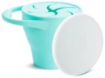 MUNCHKIN C'est Silicone! Snack Catcher Πτυσσόμενο Δοχείο Σιλικόνης Για Σνακ 6+ Μηνών Τιρκουάζ