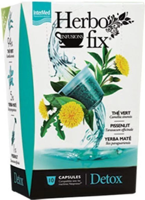 INTERMED Κάψουλες Herbofix Detox Συμβατές Με Μηχανή Nespresso, 10 Κάψουλες
