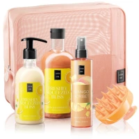LAVISH CARE Freshly Squeezed Bliss Σετ Περιποίησης Σώματος Με Αφρόλουτρο, Κρέμα Σώματος & Body Mist, Δώρο Αξεσουάρ Μασάζ Κεφαλής