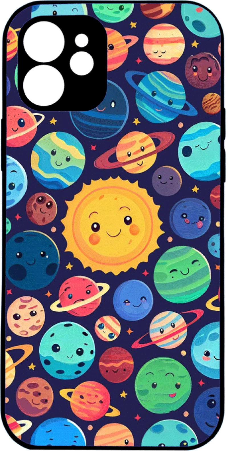 colorful planets IPhone 15 Pro Max