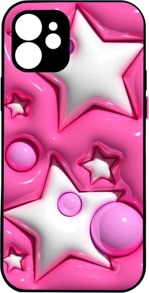 Stars on pink IPhone 16 Pro