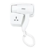 Σεσουάρ PRHD-50060 Ξενοδοχειακού τύπου 1500W με έξτρα πρίζα λευκό 500060 PRIMO 500060