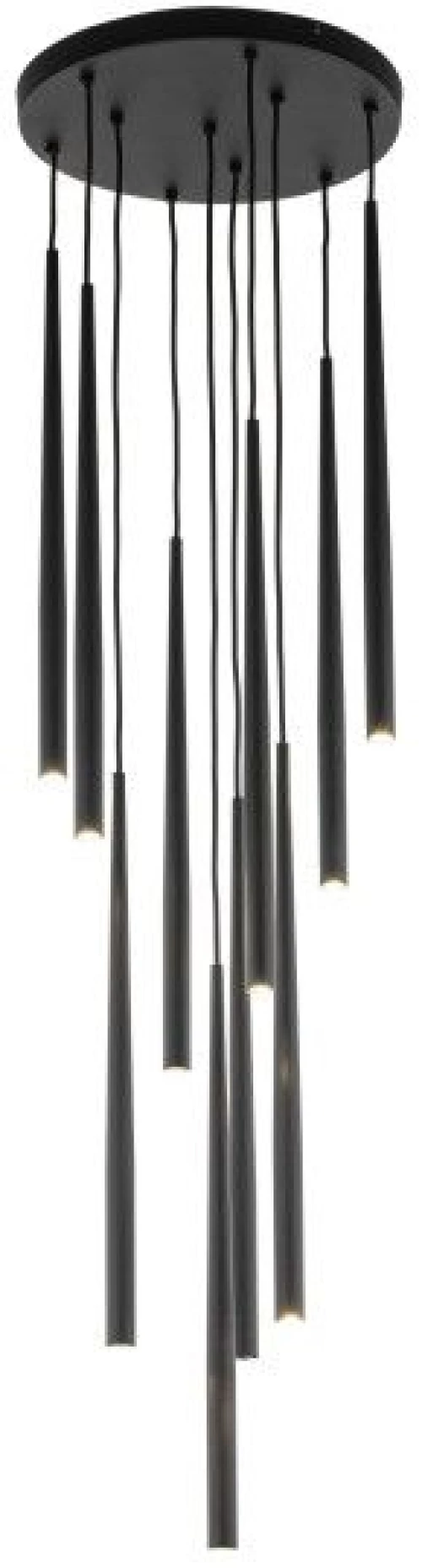 Πολυέλαιος Κρεμαστό Φωτιστικό Οροφής 10xG9 Piano TK Lighting 10114 Μαύρο