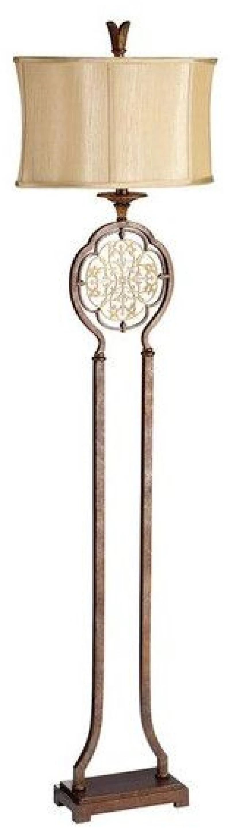 Επιδαπέδιο Φωτιστικό E27 60W IP20 Μπρονζέ Marcella FE-MARCELLA-FL Elstead Lighting FE-MARCELLA-FL Μπρονζέ
