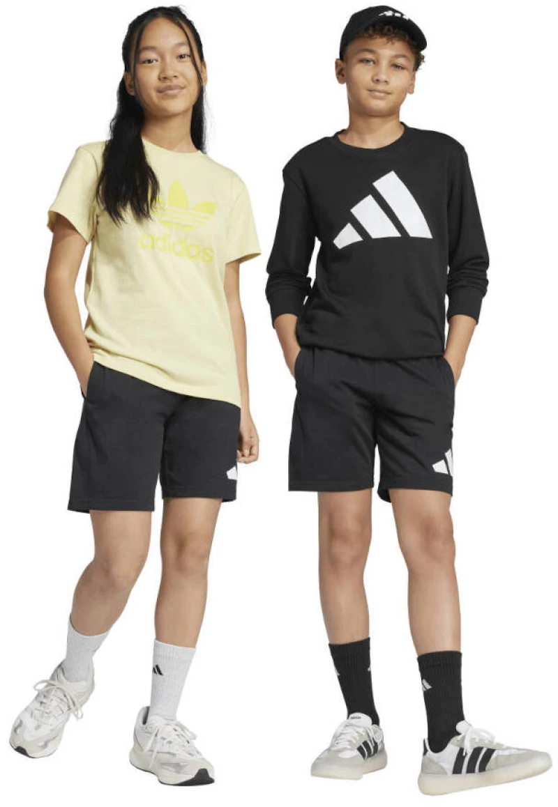 Παιδική Βερμούδα Adidas Sportswear Black/White  Μαύρο Λευκό
