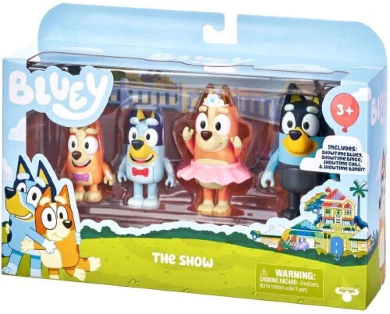 BLUEY ΣΕΤ ΜΕ 4 ΦΙΓΟΥΡΕΣ ΟΙΚΟΓΕΝΕΙΑ THE SHOW (BLY38100)- BLY38100