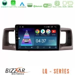 Bizzar LQ Series 4Core Android14 2+32GB Toyota Corolla 2002-2006 Navigation Multimedia Tablet 9" Με Carplay & Android Auto U-LQ-TY0254