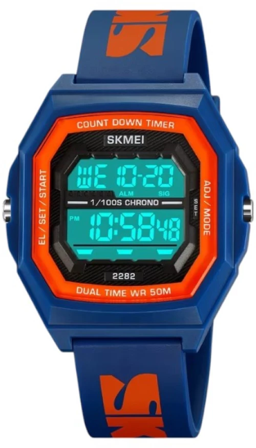 Ψηφιακό ρολόι χειρός - Skmei - 2282 - Blue/Orange 222826_blue/orange