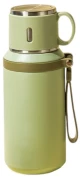 Φορητό παγούρι-θερμός με κούπα - 650ml - 219507 - Green 219507_g