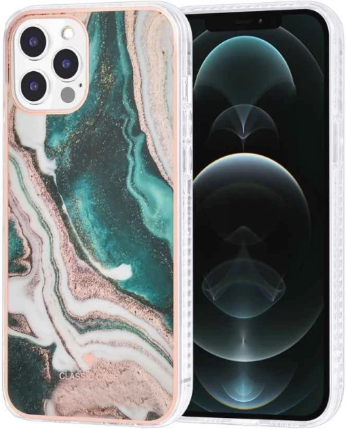 UNIQ Classic Θήκη iPhone 12 Pro Max TPU Marble Green