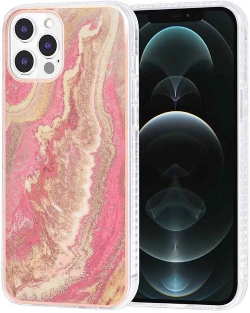 UNIQ Classic Θήκη iPhone 12 Pro Max TPU Marble Pink