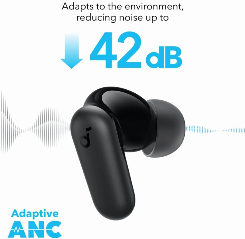 Anker SoundCore P30i In-ear Bluetooth 5.4 Handsfree Ακουστικά με Noise Cancelling Black