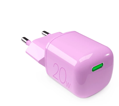 Puro 20W GaN USB-C Wall Charger - Pink